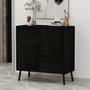 Hanah Home Darien - Black Wood